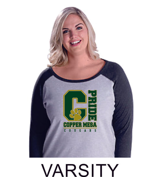 CME Curvy Lady Raglan- in 2 designs- Matte or Glitter