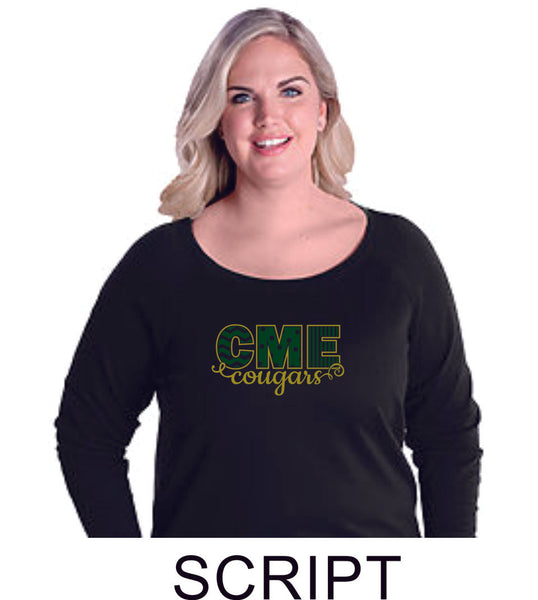 CME Curvy Ladies Slouchy Pullover in 2 Designs- Matte or Glitter