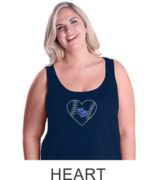 Slammers Curvy Ladies Basic Tank- Matte or Glitter