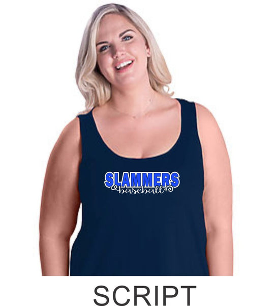 Slammers Curvy Ladies Basic Tank- Matte or Glitter