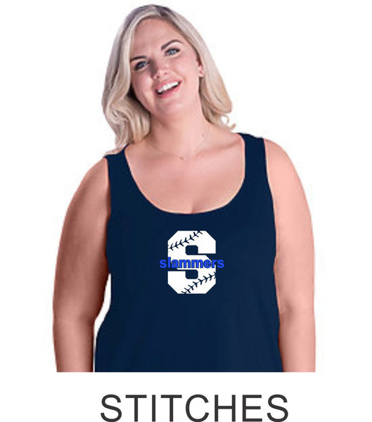 Slammers Curvy Ladies Basic Tank- Matte or Glitter