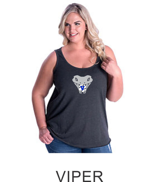 Vipers Curvy Ladies Basic Tank- 3 designs- Matte or Glitter