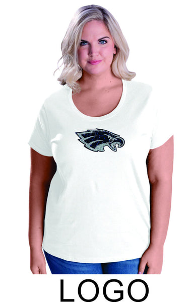 Sierra Curvy Ladies Tee- 4 designs- Matte or Glitter