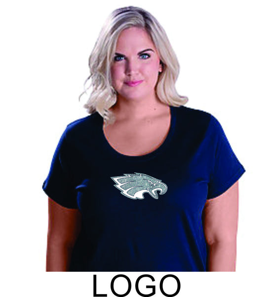 Sierra Curvy Ladies Tee- 4 designs- Matte or Glitter