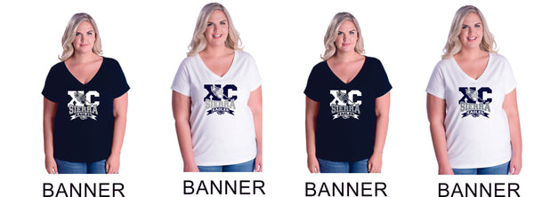 Sierra XCOUNTRY Curvy Ladies Tee- 4 designs- Matte or Glitter