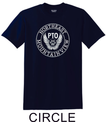 NE MVE PTO Basic CIRCLE Tee- Matte or Glitter