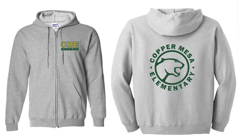 CME Circle Zip Up Hoodie- 2 Colors -Matte or Glitter