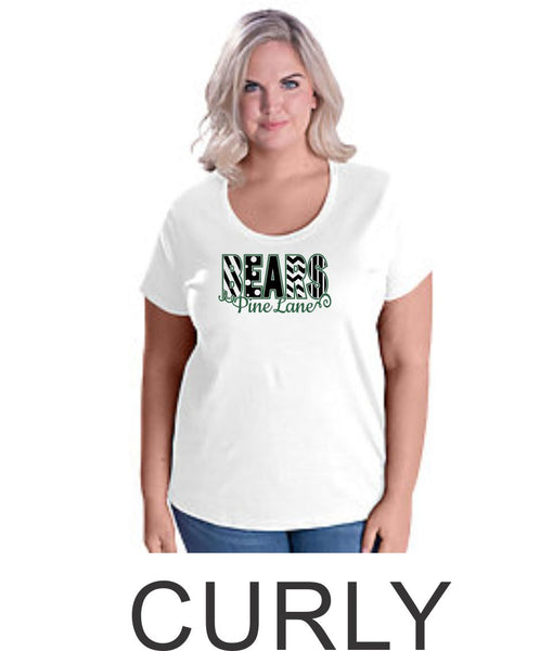 PLE Curvy Ladies Tee- 3 designs- Matte or Glitter