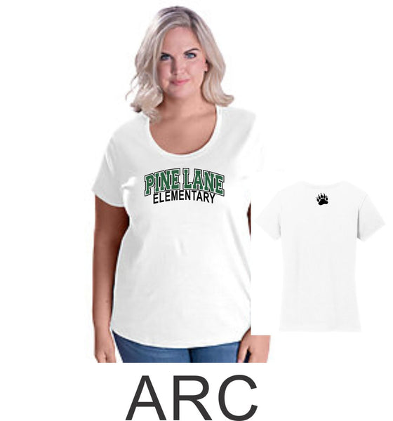 PLE Curvy Ladies Tee- 3 designs- Matte or Glitter