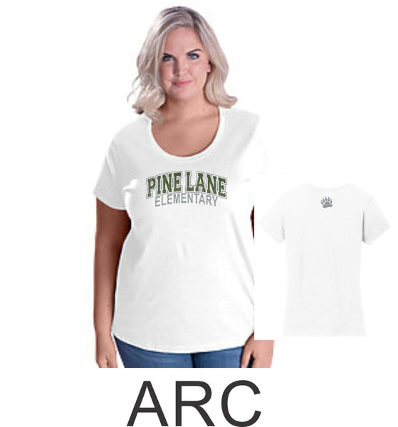 PLE Curvy Ladies Tee- 3 designs- Matte or Glitter
