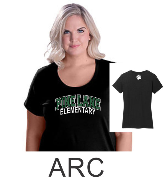 PLE Curvy Ladies Tee- 3 designs- Matte or Glitter