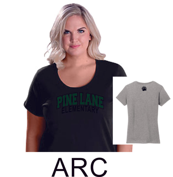 PLE Curvy Ladies Tee- 3 designs- Matte or Glitter