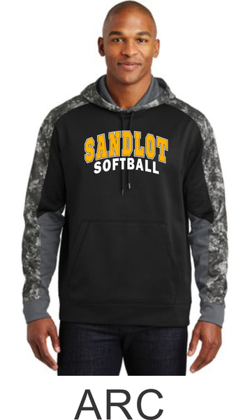 Sandlot Colorblock Hooded Wicking Sweatshirt- in 2 designs