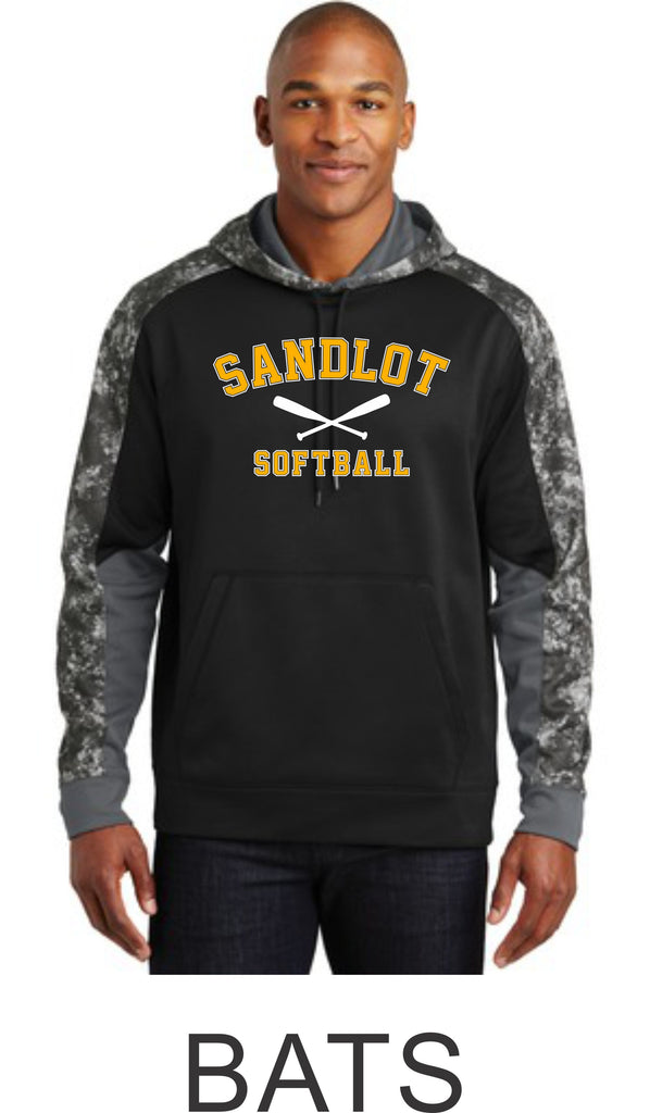 Sandlot Colorblock Hooded Wicking Sweatshirt- in 2 designs