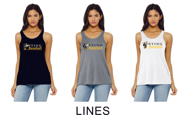 Sting  Ladies and Girls Tank- 3 designs- matte or glitter