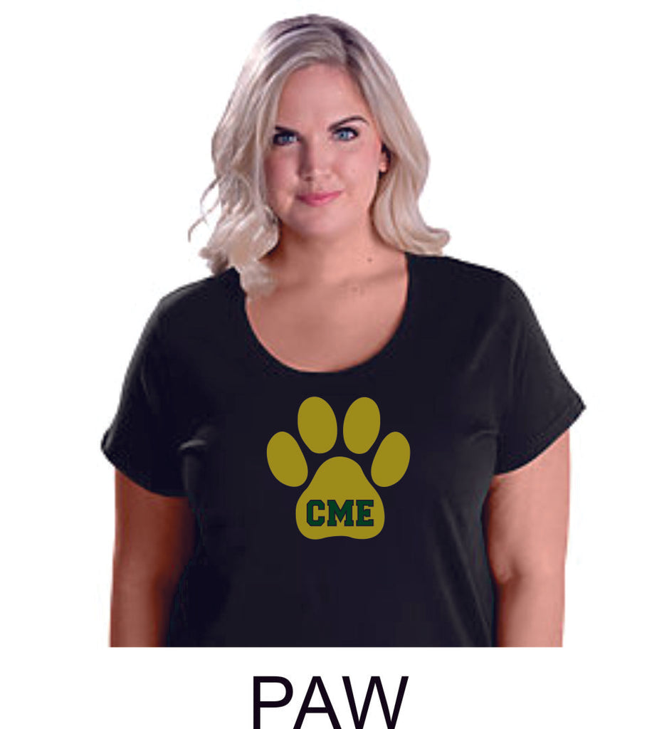 CME Curvy Ladies Tee- 5 designs- Matte or Glitter