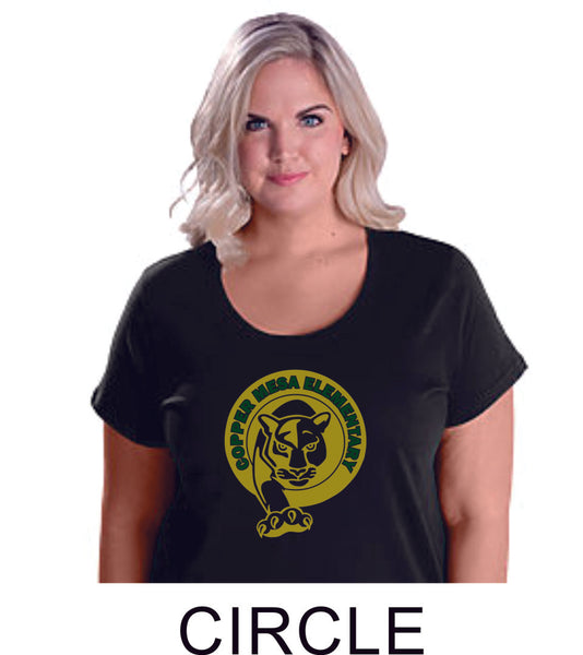 CME Curvy Ladies Tee- 5 designs- Matte or Glitter