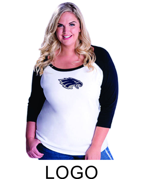 Sierra Curvy Lady Raglan- 3 designs-Matte or Glitter