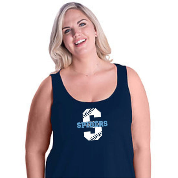 Spiders Curvy Ladies "S" Tank- Matte or Glitter