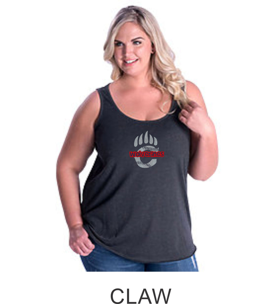 Chap Baseball Curvy Ladies Basic Tank- 2 designs