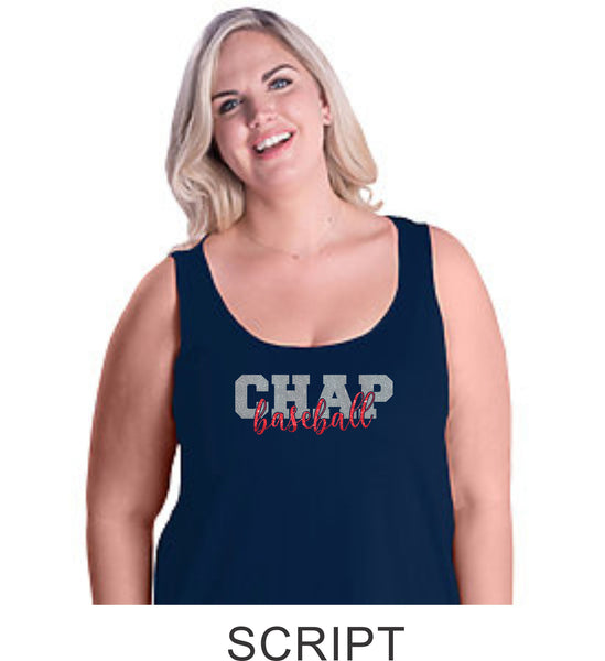 Chap Baseball Curvy Ladies Basic Tank- 2 designs