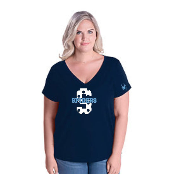 Spiders Curvy Ladies "S" Tee- Matte or Glitter