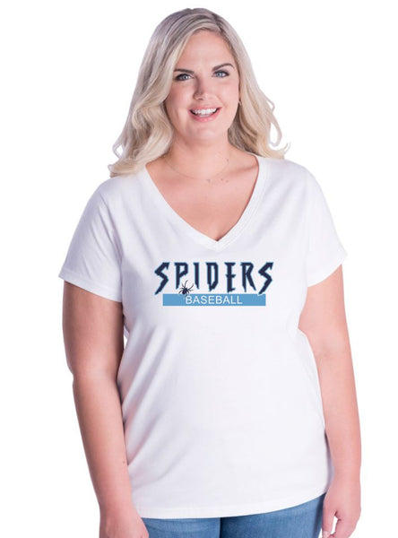 Spiders Curvy Ladies Basic Tee- Matte or Glitter