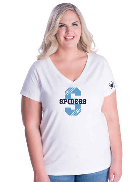 Spiders Curvy Ladies "S" Tee- Matte or Glitter