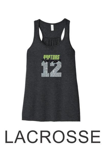 Raptors Number Flowy Tank- 4 Sports- Matte or Glitter