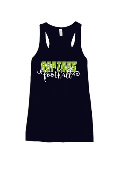 Raptors Script Flowy Tank- 4 Sports- Matte or Glitter