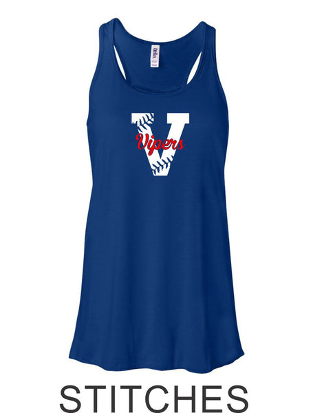 Vipers Flowy Tank- 3 designs- Matte or Glitter