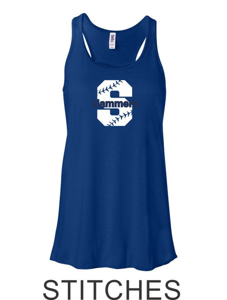 Slammers Flowy Tank- 3 designs- Matte or Glitter