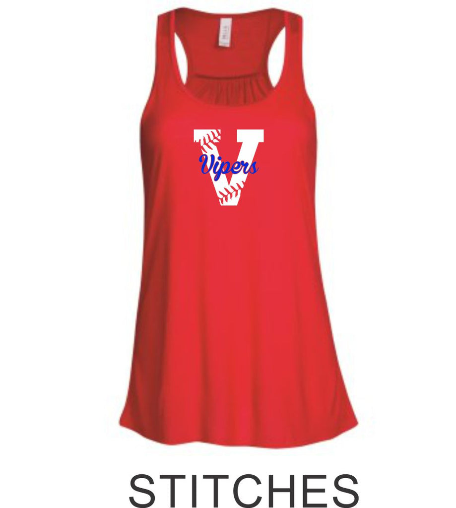 Vipers Flowy Tank- 3 designs- Matte or Glitter