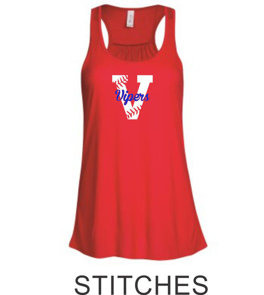 Vipers Flowy Tank- 3 designs- Matte or Glitter