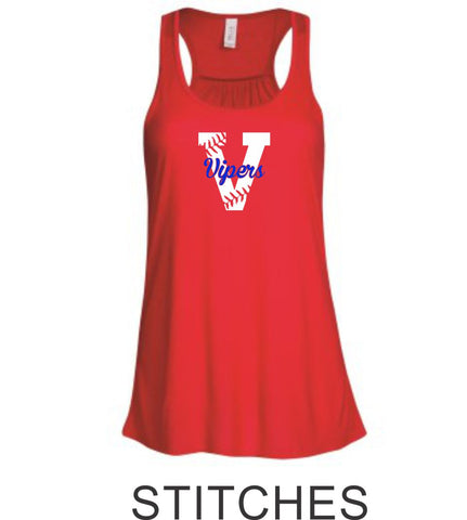 Vipers Flowy Tank- 3 designs- Matte or Glitter