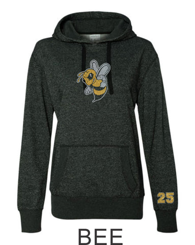 Sandlot Ladies Sparkle Fabric French Terry Hoodie