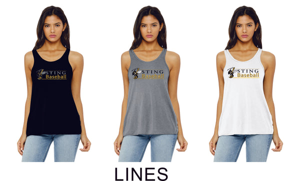 Sting  Ladies and Girls Tank- 3 designs- matte or glitter
