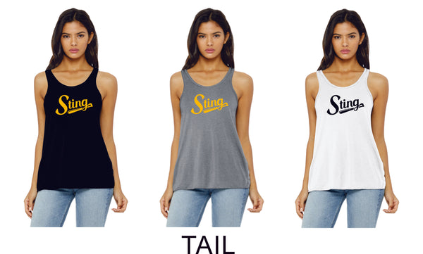 Sting  Ladies and Girls Tank- 3 designs- matte or glitter