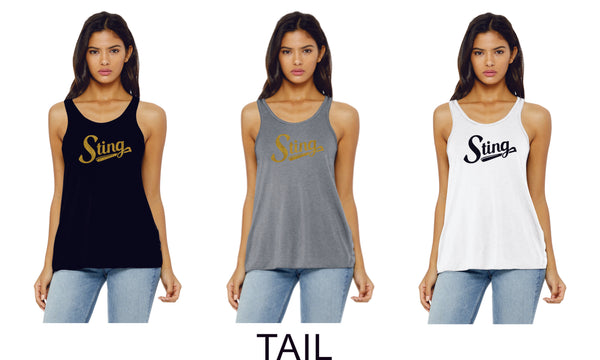 Sting  Ladies and Girls Tank- 3 designs- matte or glitter