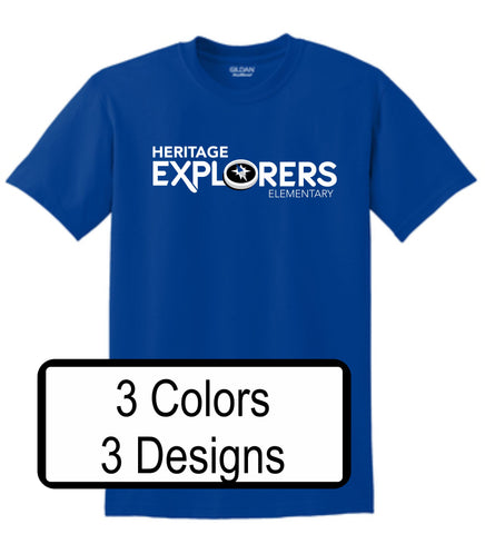 Heritage Basic Tee- 3 designs-Matte or Glitter