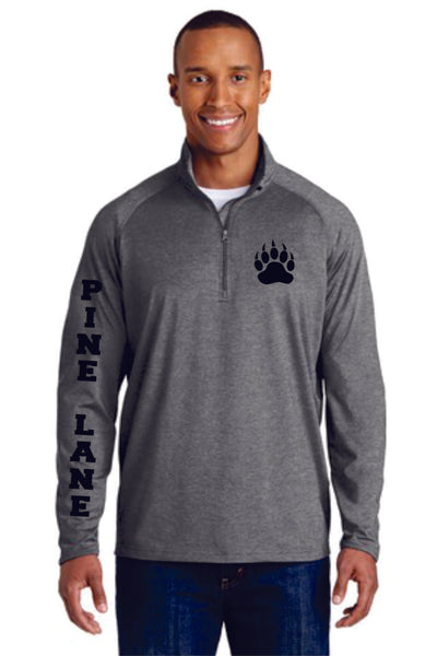 PLE Unisex Sport Wick 1/2 Zip Pullover- Matte or Glitter