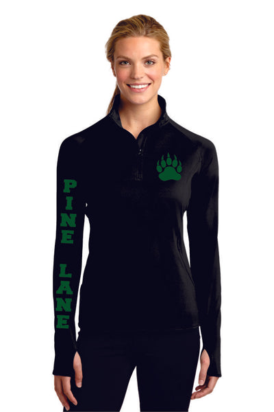 PLE Ladies Sport Wick 1/2 Zip Pullover- Matte or Glitter
