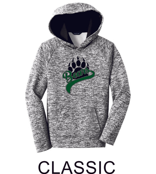 PLE Wicking Heather Hoodie- Youth and Adult Sizes