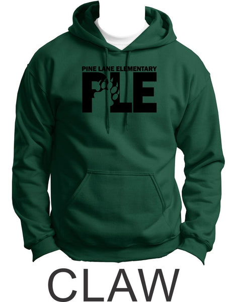 PLE Hooded Sweatshirt- 4 Designs- Matte and Glitter