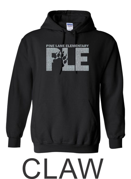 PLE Hooded Sweatshirt- 4 Designs- Matte and Glitter