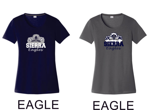 Sierra FOOTBALL Sport-Tek Ladies Wicking Tee - 4 designs