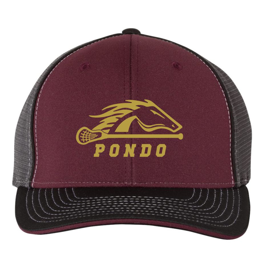 Pondo LAX  Richardson Fitted Sportsmesh Hat - Matte or Gitter
