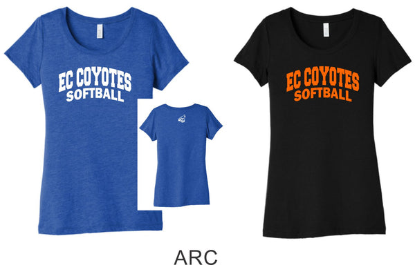 EC Coytotes Triblend Tee-Unisex, Ladies, Youth- 4 Designs