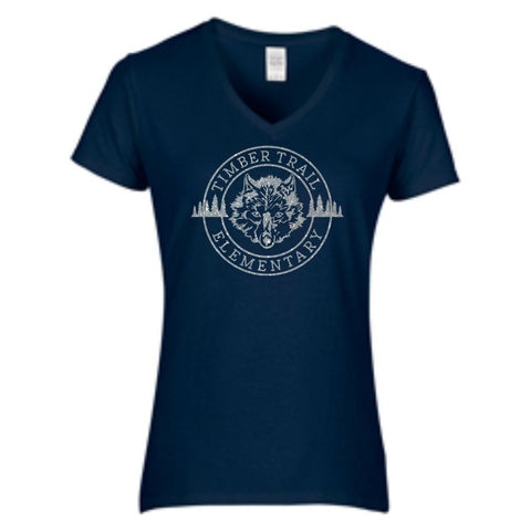 Timber Trail  Ladies Short Sleeve Tee- 5 Designs-Matte or Glitter