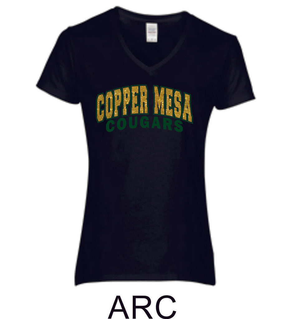 CME Arc Design Ladies Short Sleeve Tee- Matte or Glitter